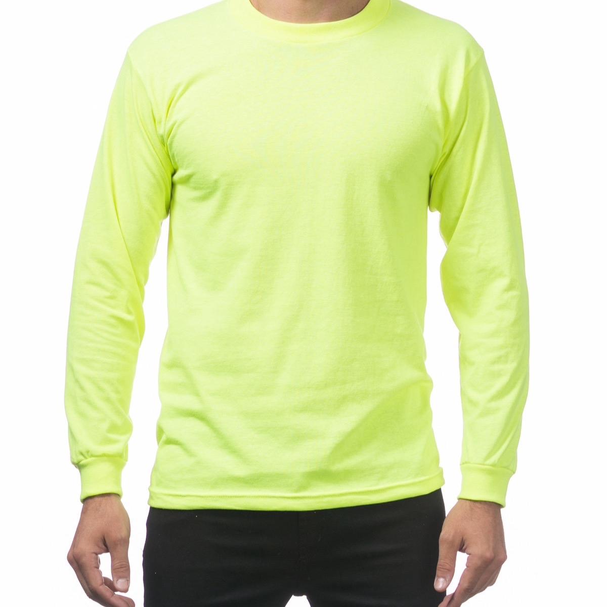 PROCLUB Comfort Cotton Safety Long Sleeve T-shirt - Small