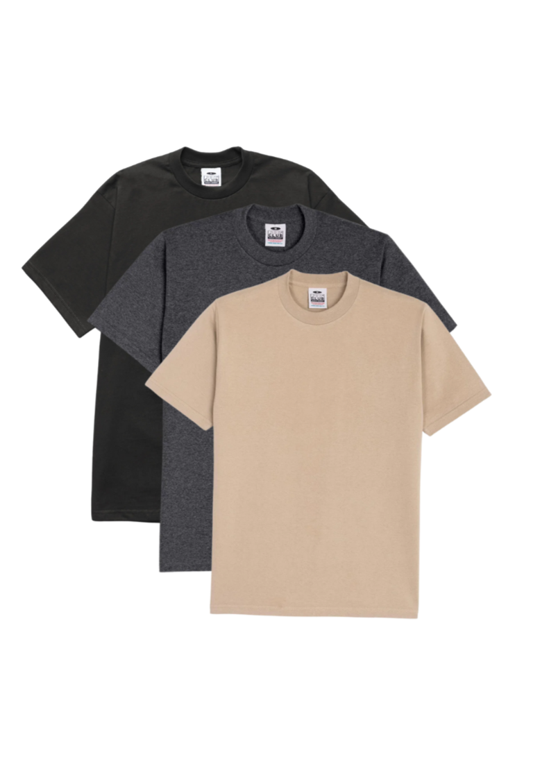 PROCLUB Heavyweight 3 Pack Assorted Colors