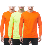 PROCLUB Comfort Long Sleeve Safety Color 3 Pack